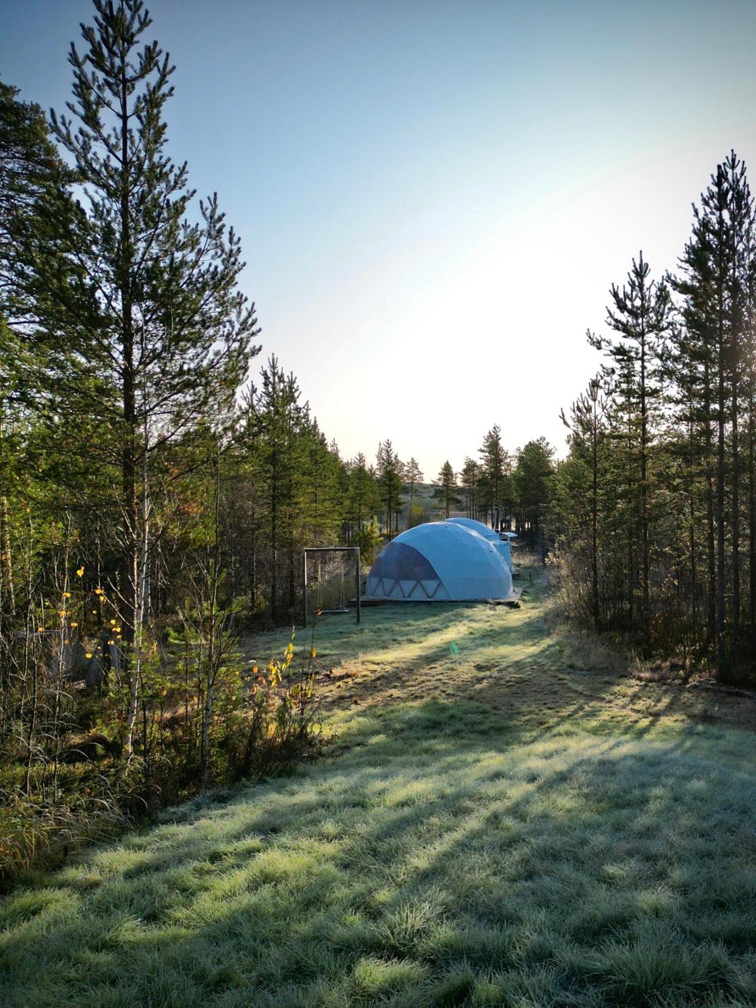Aurora Igloo Fireplace-heated Tents In A Secret Forest With Private Jacuzzi And Shared Sauna Bathroom And Dog Friendly *